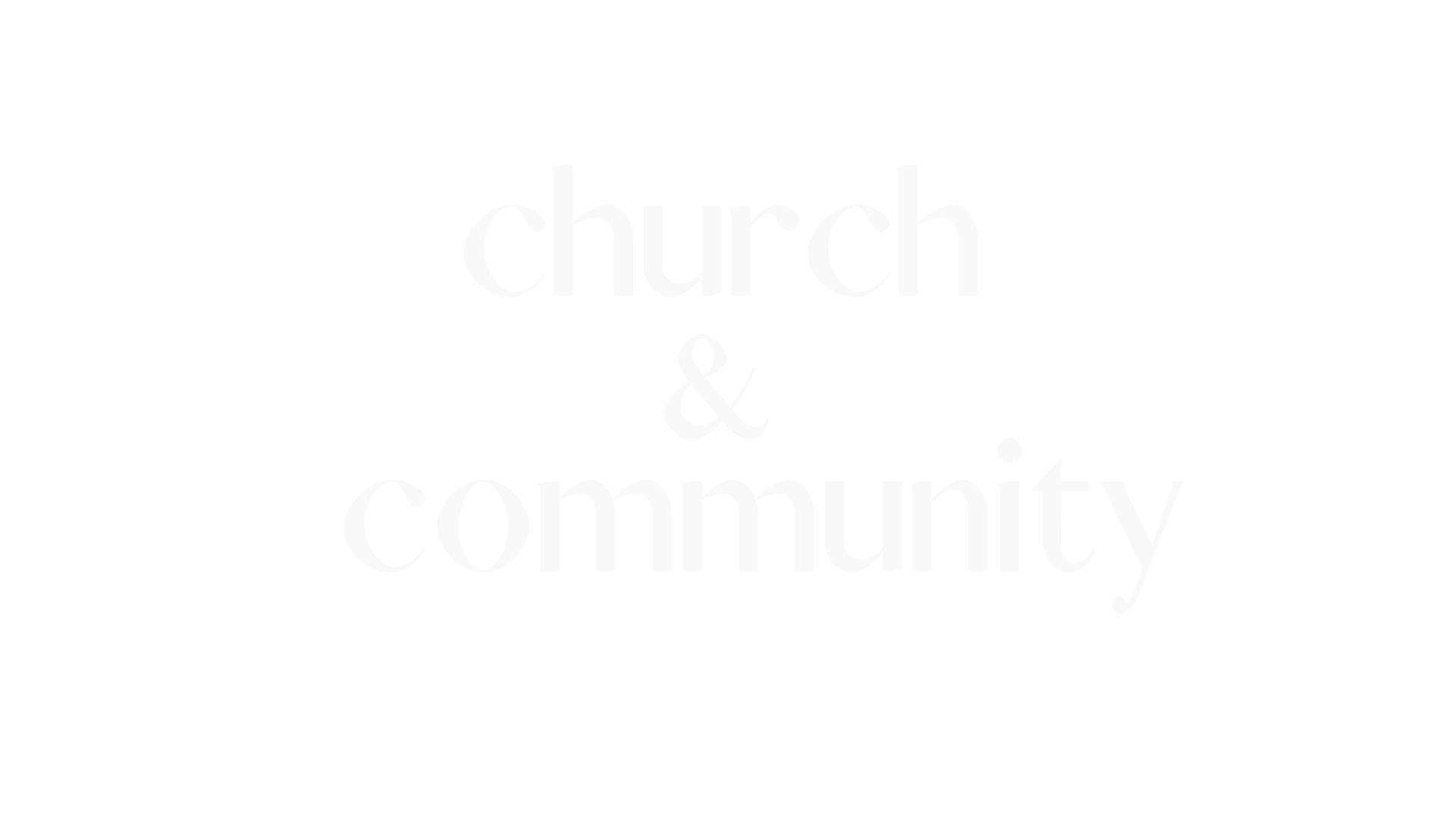 Church and community button